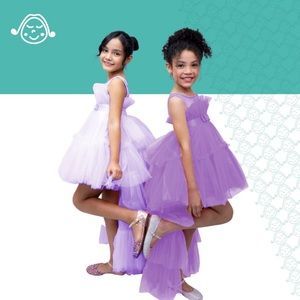 COPY - Puffy tutu Tulle Dress with Detachable Train Girl Birthdays,  flower gir…